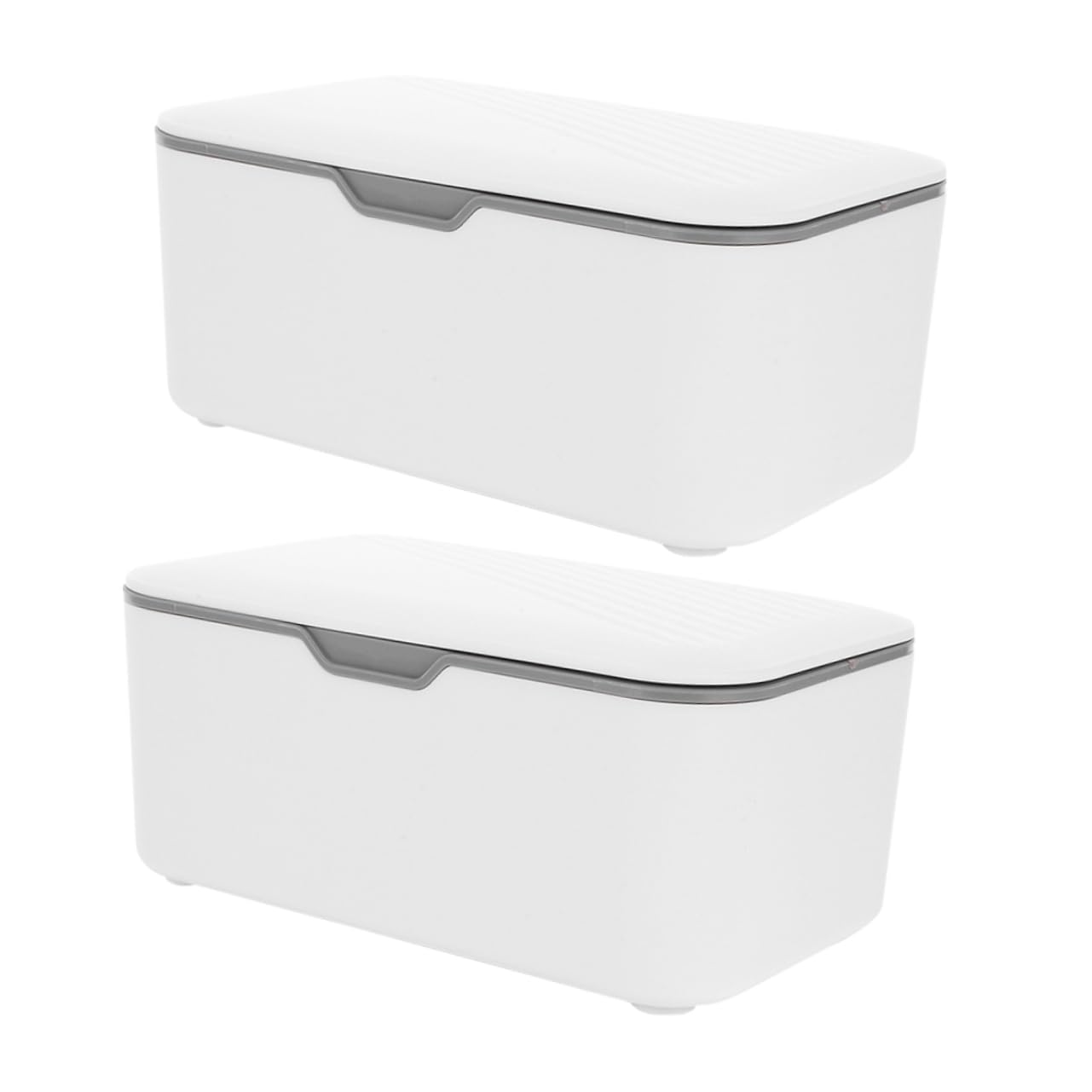 ABOOFAN Distributeur de Lingettes Portable Léger en Pp, Étui à Lingettes de Voyage Rechargeable, Facile à Utiliser, Lot de 2pcs pour Tiroirs