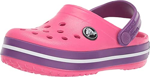 Image of Crocs Unisex Child K Paradise Pink Or Amethyst Clogs - 6 Kids Uk (C6)