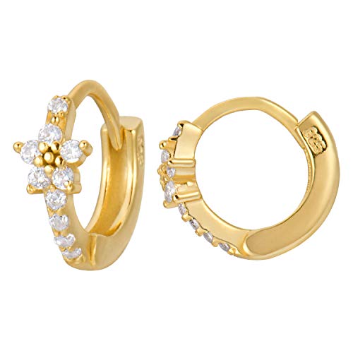 18K�S�[���h���b�L �X�^�[�����O�V���o�[ �W�F���t�����[�N���b�J�[ �~�j��t�[�v�s�A�X �L���[�r�b�N�W���R�j�A�p���F �����ȃn�M�[�t�[�v