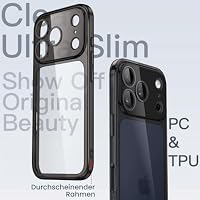 JETech Dünn Hülle für iPhone 17 Pro Max, Schwarz – Ansicht 3