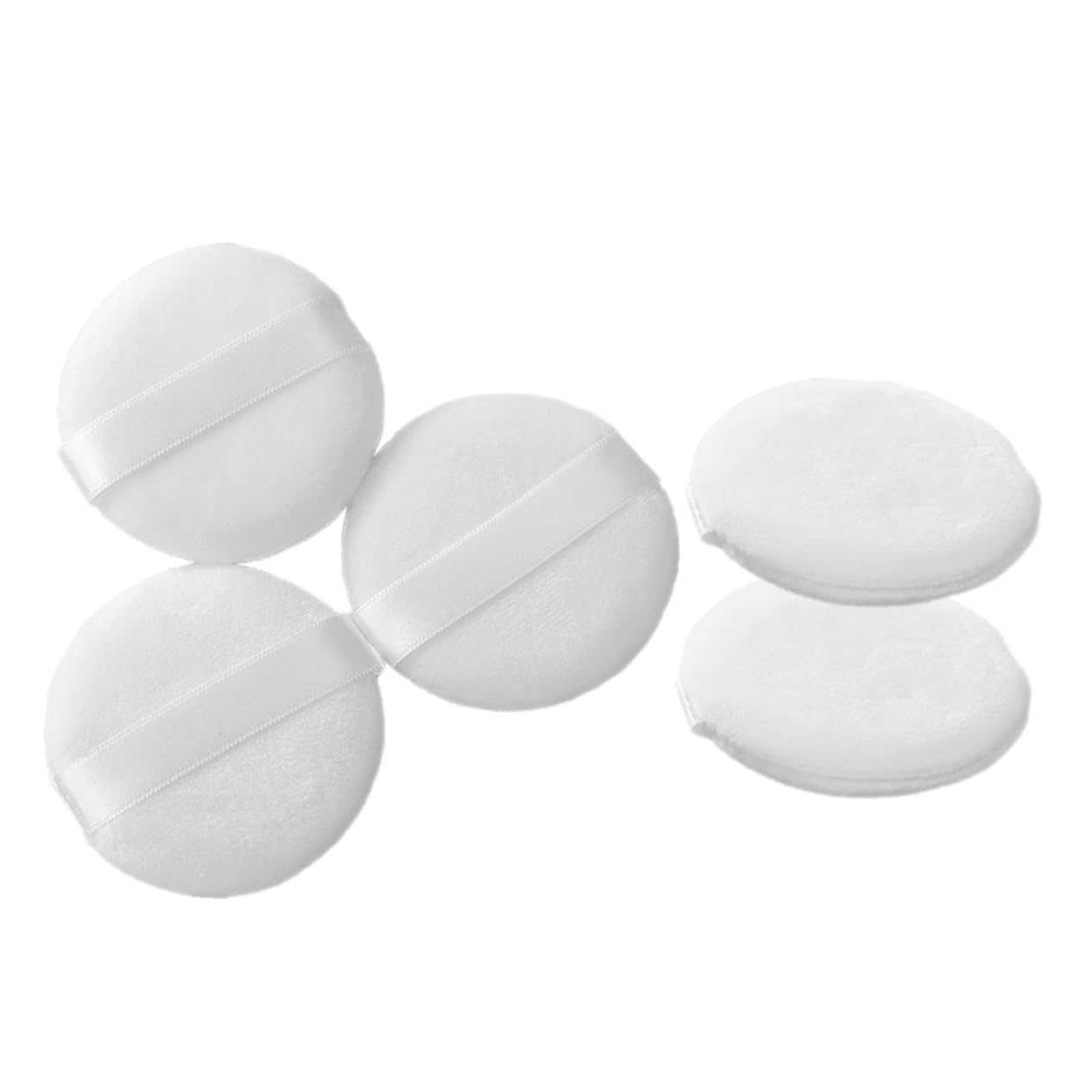 PartyKindom Fluffy Powder Puff for Makeup 5pcs Set Girl Cosmetics Puff Tool Gentle Touch Perfect for Daily Use