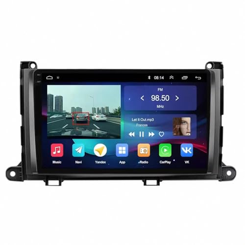 Navegación GPS para Toyota Sienna XL30 en viajes familiares con manos libres Bluetooth