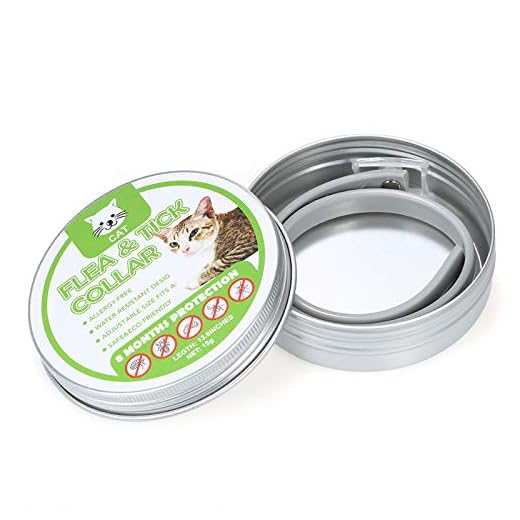 Domary Coleira antipulgas e carrapatos para gatos prevenção óleo essencial natural ajustável à prova d'água 8 meses de proteção