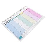 BUTIFULSIC 2025-2026 18-month Spiral Wall Calendar English Festival Calendar Vertical Display with Twin Wire Binding for Home and Office Planning