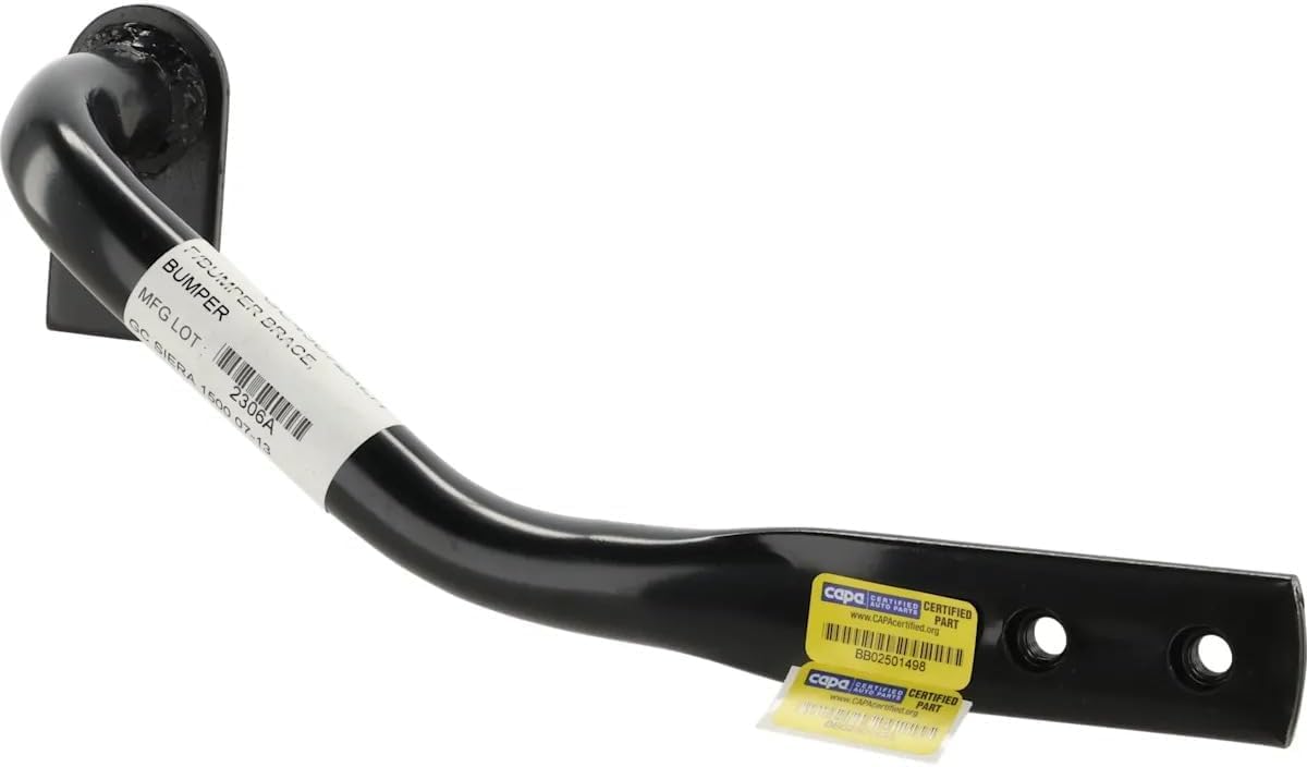 DAT AUTO PARTS Front Left Driver Side Bumper Cover Bracket Insert Mounting Retainer Brace Replacement For 2007-2013 Chevrolet Silverado 1500 GMC Sierra 1500 Black Textured Steel GM1042107 22861858