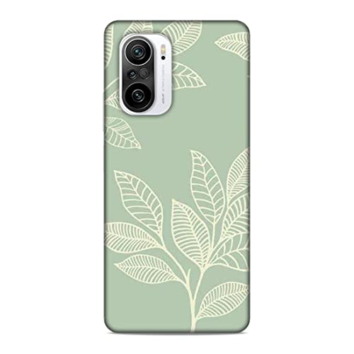 Image of Printed Mobile Back Hard Case Cover for Xiaomi Redmi K40 Pro /Xiaomi Redmi K40 Pro Plus /Xiaomi Poco F3 | Leaves, Sketch, White Leaves A-2192