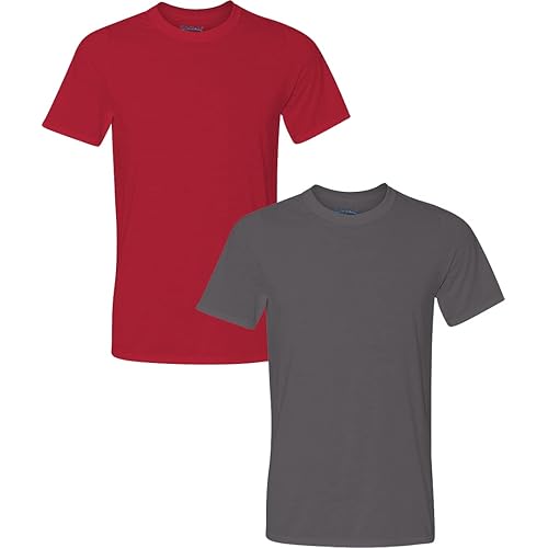 Gildan Men's Moisture Wicking Polyester Performance T-Shirt, 2-Pack