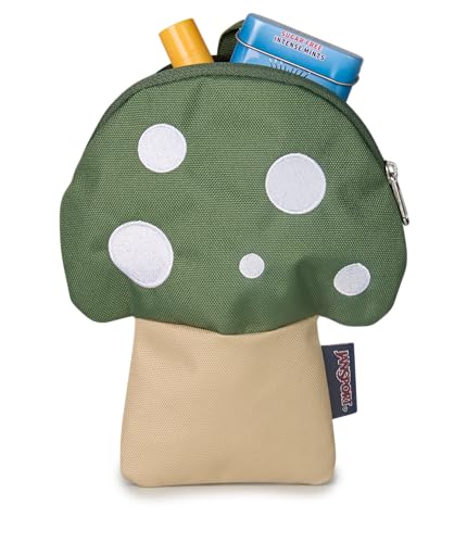 JanSport Mushroom Pouch – Stylish Design with Zippered Opening & Attachment Loop4
