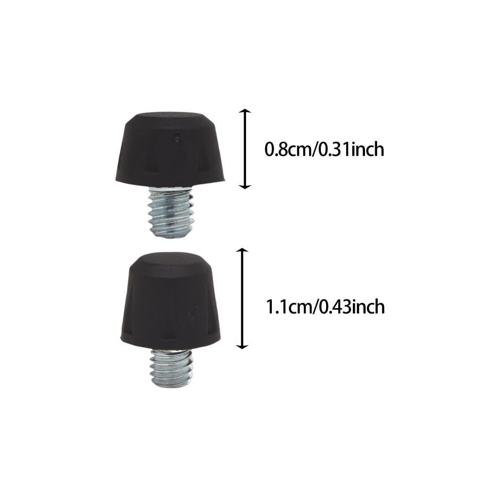 12 tacchetti per scarpe da calcio, per allenamento e competizioni, colore nero, 8 mm e 11 mm