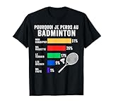 Drôle Badminton je peux pas j'ai badminton idee cadeau bad T-Shirt