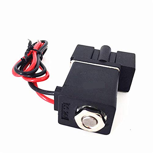 Válvula neumática de agua aire aceite 12V DN6 con rosca plástica G NPT 5