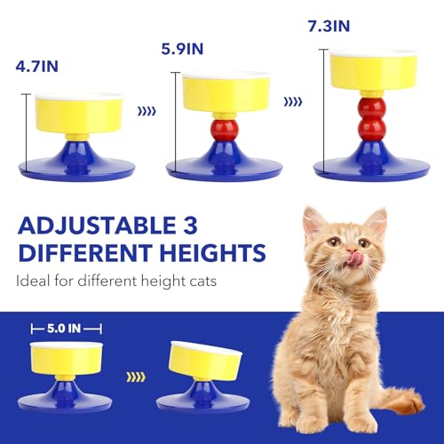 Gamelles surélevées pour chat pour stopper les vomissements et protéger les sols des salissures