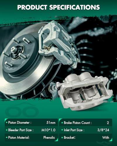 Image of SCITOO Front Right Brake Caliper With Bracket 18B4860 Compatible For Ford For F-150 2004-2005 For Ford For Lobo 2005