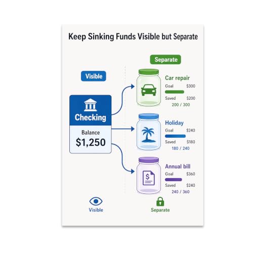Keep Sinking Funds Visible & Separate Poster 13x19