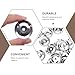 ERINGOGO 50pcs Single Ring Tambourine Percussion Ching Ring Tambourine Bell Rings Percussion Instrument Cymbal Ring Tambourine Ring Drum Cymbal Ring Child Pieces Stainless Steel Drum Kit