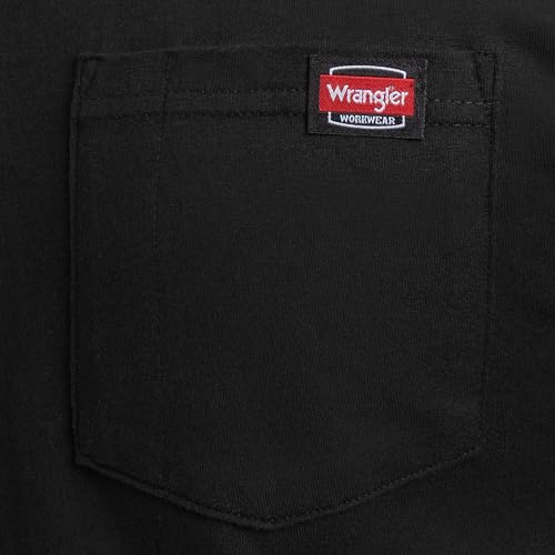 Wrangler Men’s Classic Core Short Sleeve Pocket T-Shirt, 2-Pack, Jet Black, Large - image 3