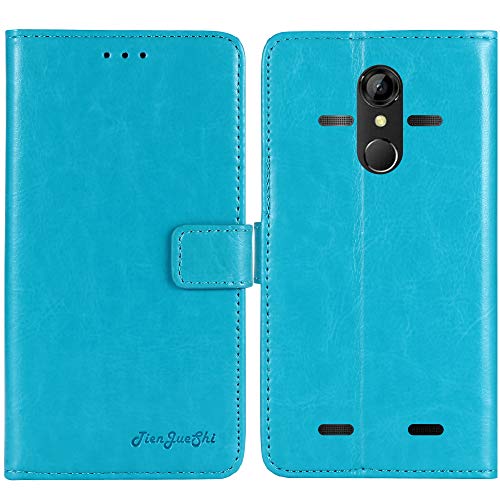 Image of TienJueShi Blue Book Stand Premium Retro Business Flip Leather Protector Phone Case For AGM a9 5.99 inch Cover Etui Wallet