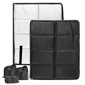 2er Pack Sitzkissen Outdoor Thermo Sitzkissen Faltbare Sitzunterlage Sitzmatte Wasserdicht Tragbar, aus Oxford-Stoff,mit…