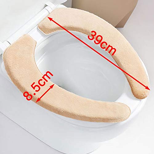 Liudan WC-Sitzkissen-WC Waschmaschine Winter Dicke Paste Pad wasserdichter Sitzbezug waschbar Toilette Toilette Pad Paste WC Waschmaschine WC-Sitzkissen – Bild 3