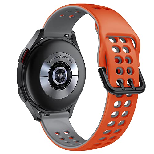 SCHIK Correa de reloj inteligente para Garmin Forerunner 245 correa de silicona para Garmin Vivoactive 3/Forerunner 245M 645 pulsera (color: naranja gris, tamaño: para Garmin Venu)
