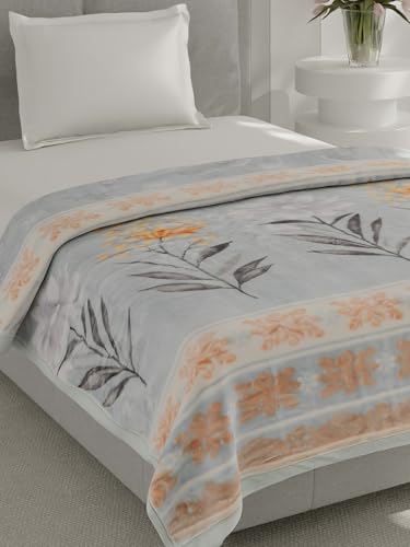 Image of Monte Carlo Single Bed Heavy Winter Blanket Lavish Plus 2 Ply Box Pack 900 GSM | 3.2 KG (220x160 CM), Beige