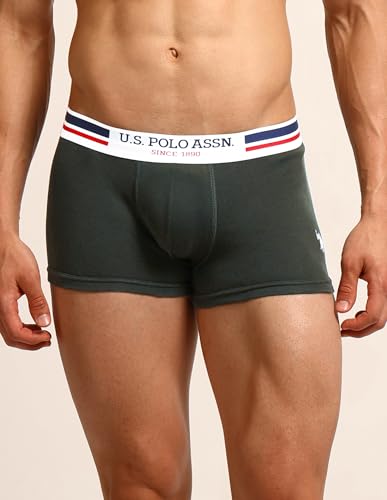 Image of U.S. Polo ASSN. Mens I641 Anti Microbial Essential Boxer Underwear Brief -Pack of 5
