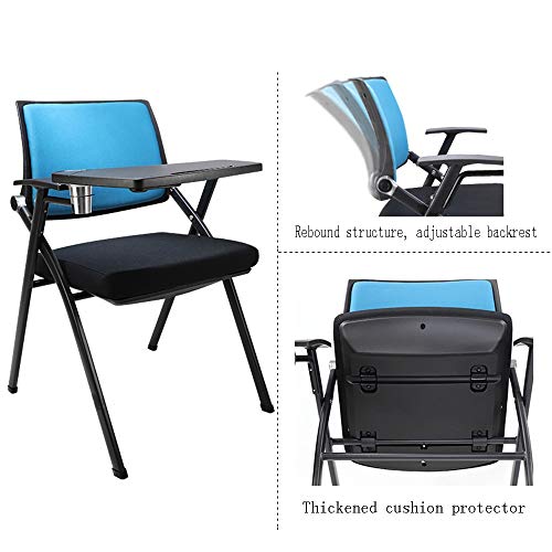 Chaise de rédaction pliante pour bureau et conférence avec table