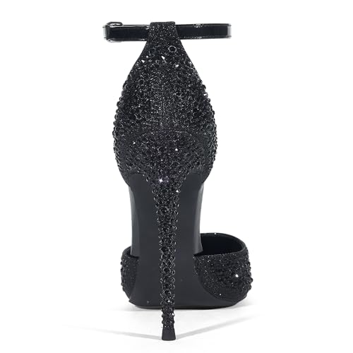 Image of Elisabet Tang 4 Inch Stiletto with Ankle Strap D'Orsay Pumps