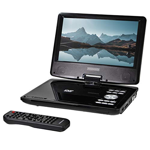 Magnavox MTFT713-BK Portable 9 Inch TFT Swivel Screen DVD/CD Player in Black | Rechargeable Battery | Swivel Screen Design | Great for Road Trips | Headphone Jack | Magnavox MTFT713-BK Portable 9 Inch TFT Swivel Screen DVD/CD Player in Black | Rechargeable Battery | Swivel Screen Design | Great for Road Trips | Headphone Jack |