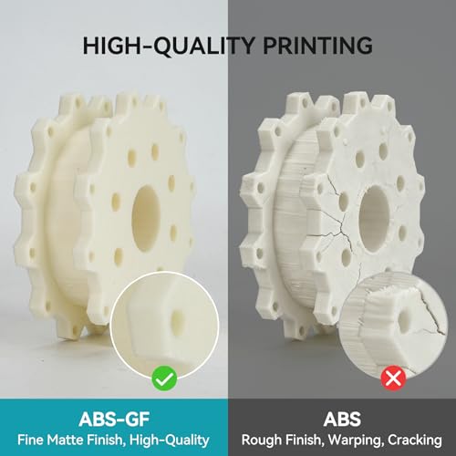 Image of SUNLU ABS-GF 3D Filament 1.75mm 1KG, Natural White | 10% Glass Fiber Reinforced ABS, Superior Durability, Reliable Load-Bearing, 104C Heat Resistance