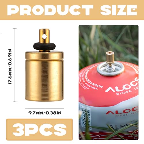 Gas Nachfülladapter 3 Stück, HPiano Gasnachfülladapter Düse Flaschenart Butangaskartusche/Kanister, Nachfüllgas für Schraubenventil Kanister, Gasnachfülladapter Abfüllung Butan Kanister