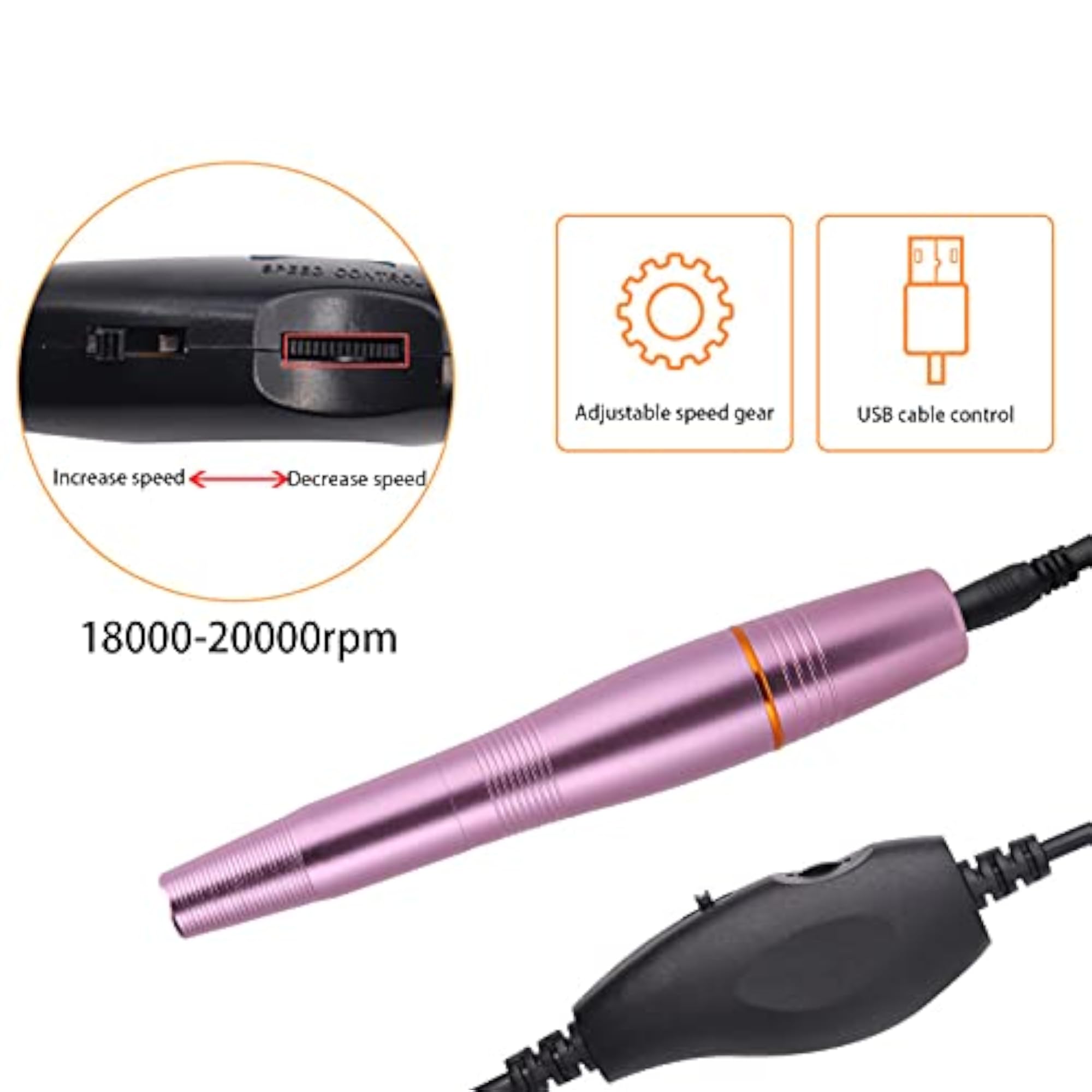 Nail Drill Machine, Portable Nail Art Drill