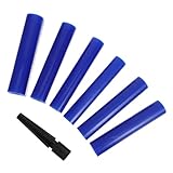 Gogogmee 7 Tubos de Cera Azul para Tallado de Joyería con Medidor de Anillos y Cuchillo para Moldeado de Anillos, Kit de Fundición de Cera para Hacer Joyas, Material para Moldeo