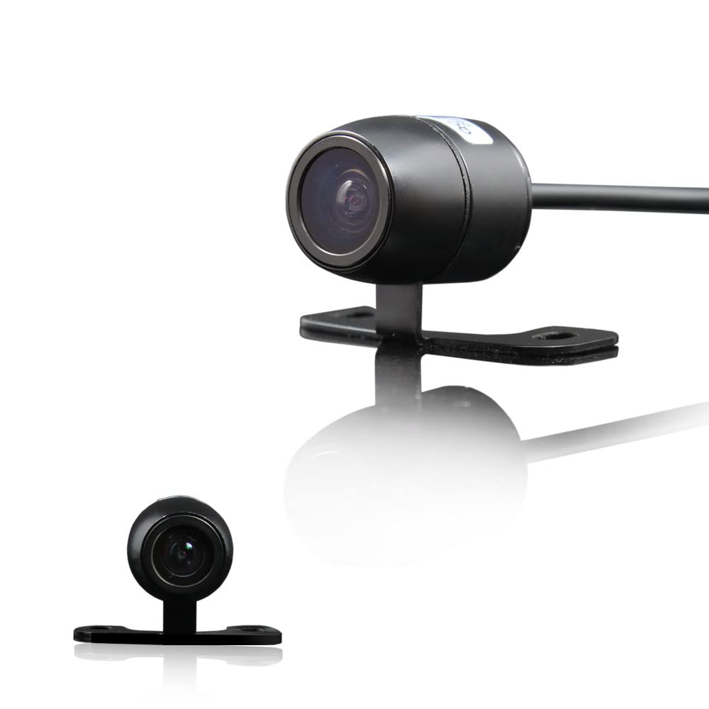 Cámara Coche Erisin Mini AHD 720P 25FPS - Cámara Trasera Gran Angular 150°, Impermeable IP68, Con Líneas De Aparcamiento
