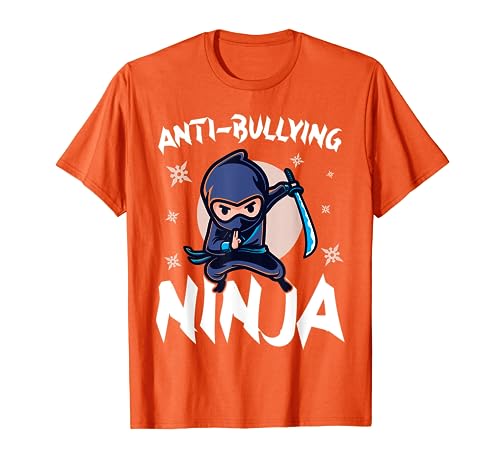 Unity Day Orange Kids 2021 Anti-Bullying Kindness Ninja Camiseta
