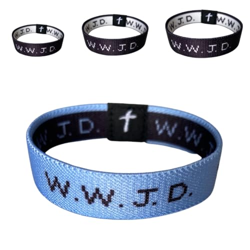 Pulsera WWJD elastic bands tamaño pequeño miniatura 1