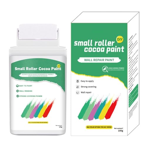 Vernice bianca per pareti, Pittura murale - Vernice al lattice da 100 g per la riparazione delle pareti - Vernice bianca per soffitti, kit per pittura murale a base d'acqua, vernice per ritocchi mural