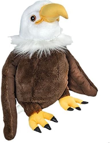 PLUSH TOYS WONDERLAND Liberty The Bald Eagle 8 inch Plush Stuffed Animal - Ultra Soft, Huggable, Lifelike Bird Toy, an Inspiring Patriotic Decoration & Gift for Kids, Children and Collectors