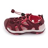 Alpine PRO LAMEGO Unisex Kinder Trekkingsandalen, Wandersandalen, Outdoor Sandalen, Wanderschuhe, Sommerschuhe, Trekkingschuhe, Luftiger Schnitt, Geschützte Zehenpartie (Orange,28)