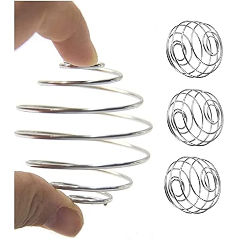 Bodundirect 3 PCS Stainless Steel Shaker Ball Wire Whisk Shaker Mixer Mixing Ball Cup Blend Shaker Cover