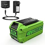 Powilling 40V 3.0Ah Lithium Battery for Greenworks 40V Lithium Battery 29472 29462 GreenWorks 40V G-
