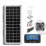 BUENA FLEXIBILIDAD: este panel solar para exteriores es extremadamente delgado y se puede doblar ligeramente. es apto para su instalación en cualquier superficie irregular.