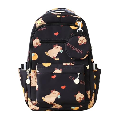 Sac à dos d'école tyrolien en nylon résistant avec design mignon dessin animé