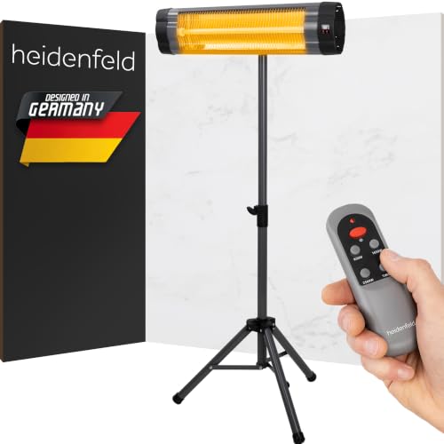 Heidenfeld Infrarot Heizstrahler IH100 | Inkl. Fernbedienung...