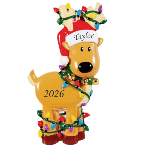 Custom Name & Year Christmas Ornament