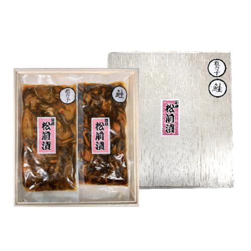 北海道 松前漬け 2種セット(数の子松前漬180g×1・鮭松前漬180g×1) 数の子 鮭 昆布 いか 保存食 酒の肴 つまみ ごはんのお供 珍味 おせち お中元 お歳暮