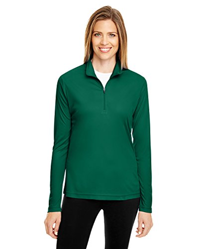TT31W T3 LADS PERFORMANCE 1/4 ZIP SPORT FOREST M