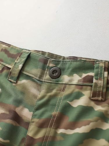 Men's Camo Cargo Work Pants Ripstop Lightweight Wild Army Military BDU Outdoor Trousers with 8 Pocktets (No Belt)3