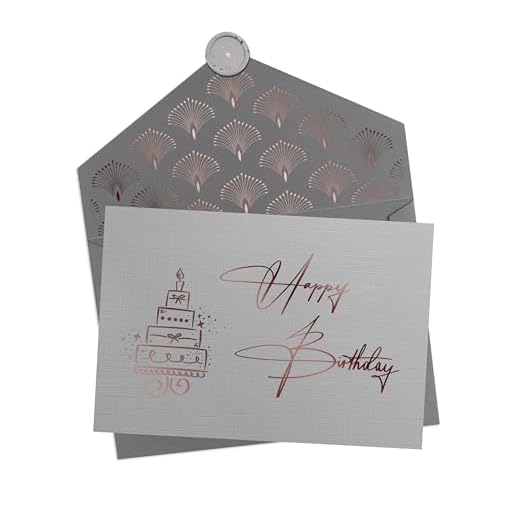 Joli Coon Tarjeta cumpleaños - Happy Birthday to you - Tarjeta felicitacion cumpleaños con sobre y un sello de cera