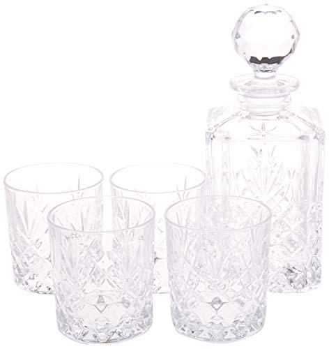 Galway Crystal Renmore Decanter Drink ware Sets, Transparent